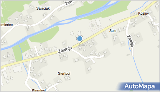 Trafostacja, DW 957, Zawoja Dolna - Trafostacja
