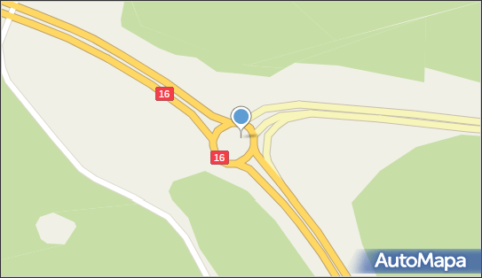 Węzeł 1 Olsztyn Zachód, Kudypy, Kudypy 11-036 - Węzeł drogowy