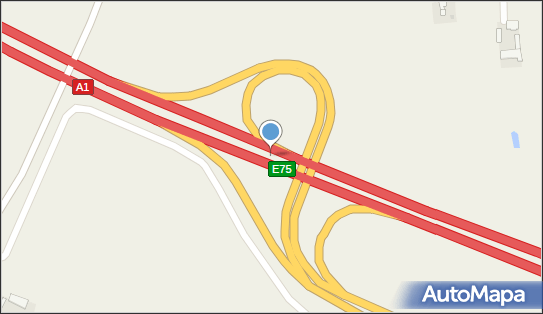 Węzeł 16 Kowal, A1, DK91, E75, Dąbrówka - Węzeł drogowy