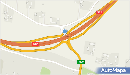 Węzeł 18/19 Piaski Wschód, S12, S17, E372, E373, Piaski - Węzeł drogowy