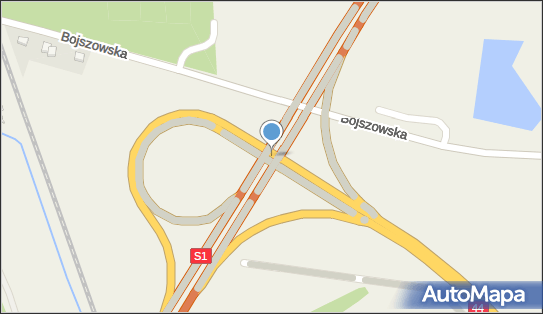 Węzeł 20 Oświęcim, S1 x DK44, Jedlina - Węzeł drogowy