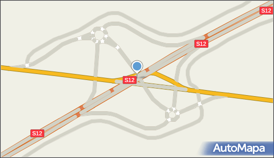 Węzeł 21 Chełm Zachód, S12 x DK12, Janów - Węzeł drogowy