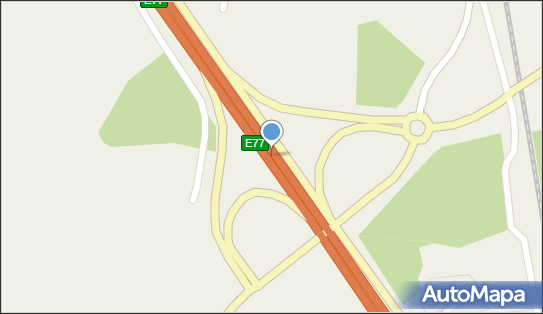 Węzeł 23 Pasłęk Północ, S7 x DW513, Zielony Grąd - Węzeł drogowy