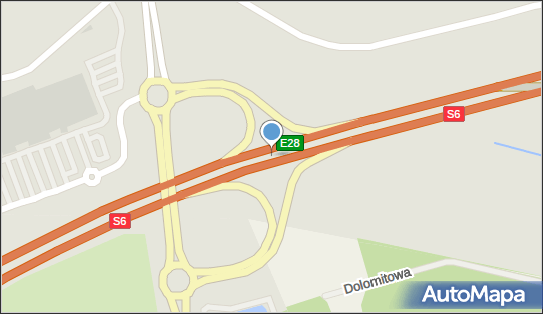 Węzeł 24 Koszalin Wschód, S6, E28, Koszalin - Węzeł drogowy