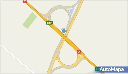 Węzeł 24 Międzyrzec Podlaski Północ, DK2 x DK19, Zaścianki - Węzeł drogowy