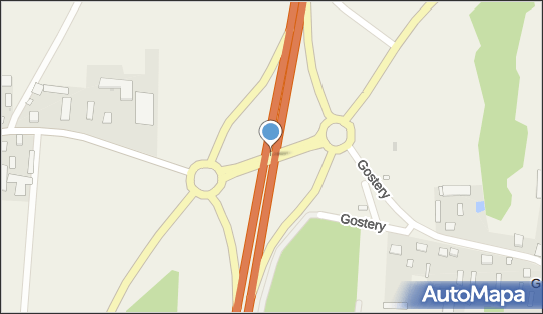 Węzeł 3 Śniadowo, S61, DW677, Gostery - Węzeł drogowy