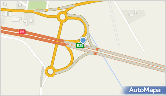 Węzeł 30 Bobrowice, S6, DK6, E28, Bobrowiczki - Węzeł drogowy