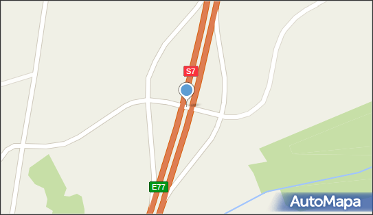 Węzeł 38 Powierz, S7, E77, Powierz - Węzeł drogowy