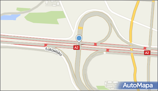 Węzeł 42/23 Łukowisko, A2 x DK19, Łukowisko - Węzeł drogowy