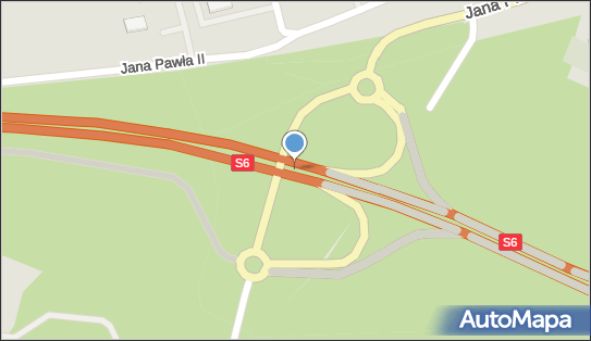 Węzeł 44 Lębork Południe, S6, DK6, E28, Lębork - Węzeł drogowy