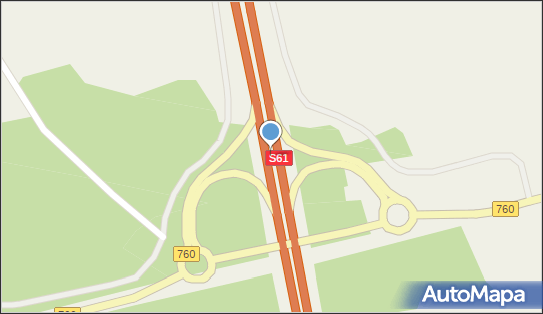 Węzeł 5 Łomża Zachód, S61, DK61, Stare Sierzputy - Węzeł drogowy