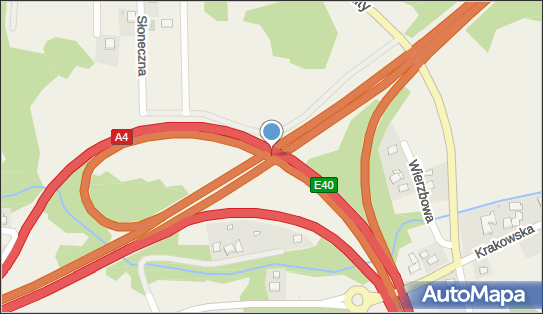 Węzeł 51/R1 Balice I, A4 x S52 x DW774, Balice 32-083 - Węzeł drogowy