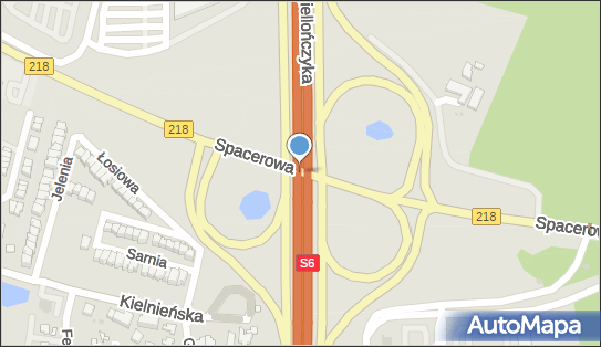 Węzeł 54 Gdańsk Osowa, S6 x DW218, Gdańsk - Węzeł drogowy