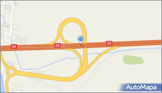 Węzeł 55 Kamienna Góra Północ, S3, DK5, E65, Ptaszków - Węzeł drogowy