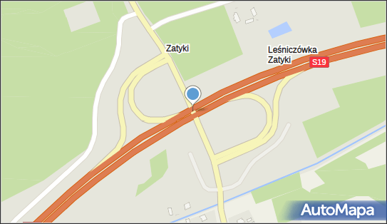 Węzeł 55 Nisko, S19, DW878, Nowosielec - Węzeł drogowy