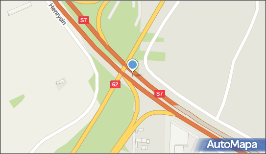 Węzeł 55 Ostrzykowizna, S7, DK62, E77, Zakroczym - Węzeł drogowy