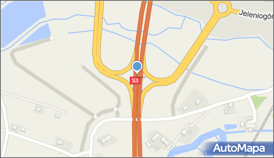 Węzeł 56 Kamienna Góra Południe, S3, DW367, E65, Janiszów - Węzeł drogowy