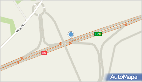 Węzeł Bobrowniki - Zjazd nr 40, S6, E28, Wiszno - Węzeł drogowy