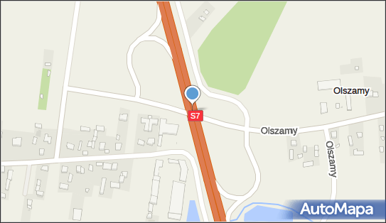 Węzeł Broniszew, S7 x Broniszew / Olszamy, Broniszew / Olszamy 05-610 - Węzeł drogowy