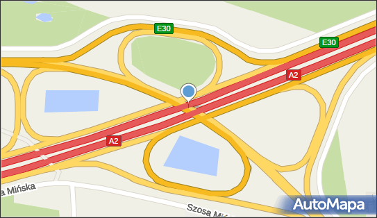 Węzeł Halinów, A2 x DK92, Duchnów - Węzeł drogowy