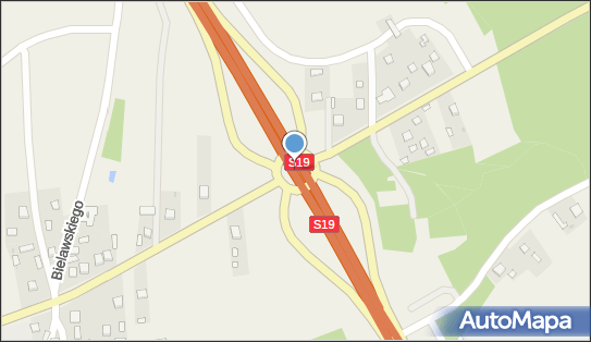 Węzeł Jeżowe - Zjazd nr 56, S19, DW861, Jeżowe - Węzeł drogowy