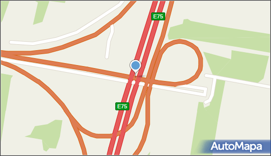 Węzeł Łódź Południe - Zjazd nr 24, A1, S8, E67, E75, Romanów - Węzeł drogowy