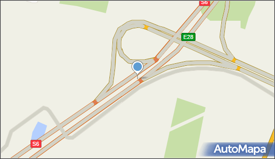 Węzeł Malechowo - Zjazd nr 28, S6, DK6, E28, Gorzyca - Węzeł drogowy