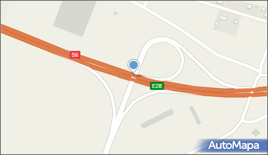 Węzeł Nowogard Wschód - Zjazd nr 13, S6, E28, Wojcieszyn - Węzeł drogowy