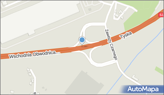 Węzeł Olszyce, Wschodnia Obwodnica GOPS1E75E462, Lędziny - Węzeł drogowy