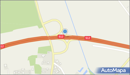 Węzeł Puławy Zachód - Zjazd nr 1, DK12, DW738, Bronowice - Węzeł drogowy