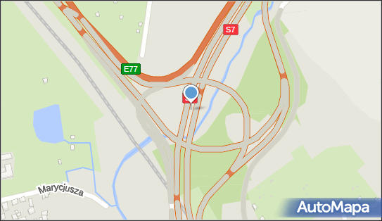 Węzeł R13/112 Kraków Mistrzejowice, S7 x S52, Kraków - Węzeł drogowy