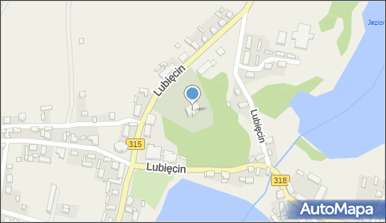 kościół cmentarny św. Katarzyny, DW315, Lubięcin 67-108 - Zabytek sakralny