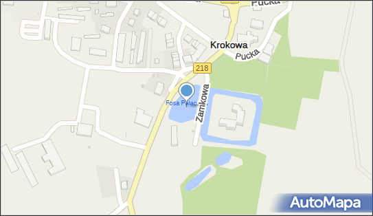 Fosa Pałacowa, Zamkowa, Krokowa 84-110 - Zbiornik wodny