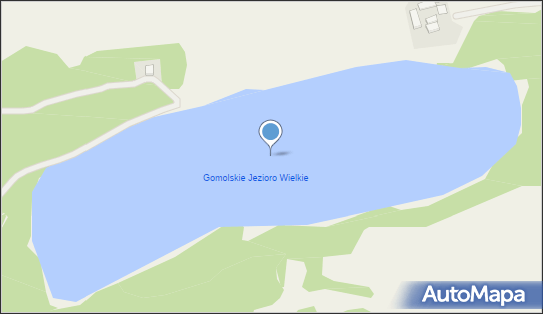 Gomolskie Jezioro Wielkie, Grądzień, Grądzień 77-207 - Zbiornik wodny