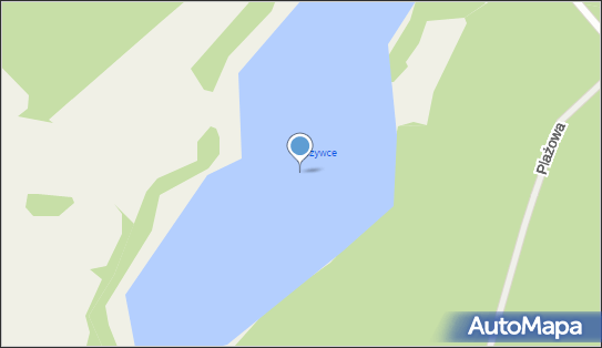 jez. Krzywce, Plażowa, Dominice 64-140 - Zbiornik wodny