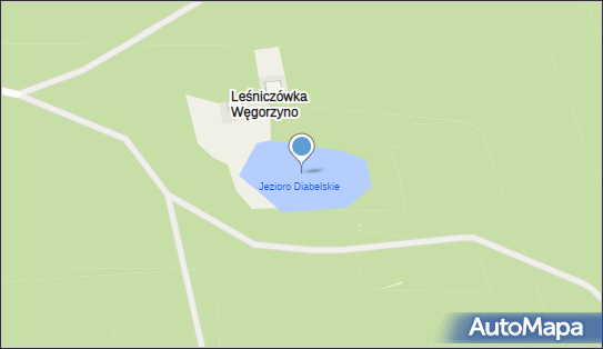 Jezioro Diabelskie, Leśniczówka Węgorzyno - Zbiornik wodny