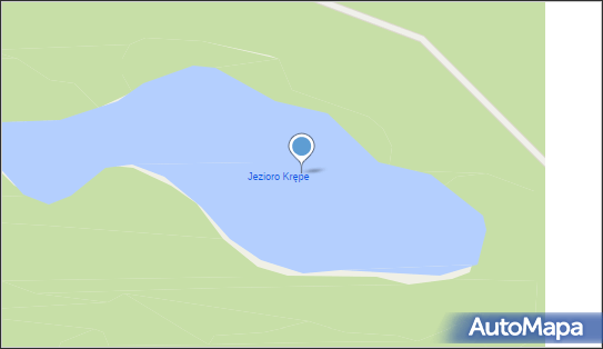 Jezioro Krępe, Zatrzebionka, Trzebuń 83-425 - Zbiornik wodny