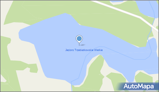Jezioro Trzebiatkowskie Wielkie, Trzebiatkowa, Trzebiatkowa 77-134 - Zbiornik wodny