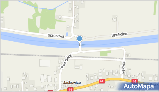 Most drogowy [4,2WWŻ]- Kanał Łączański [8,5], Jaśkowice 32-051 - Znak żeglugowy