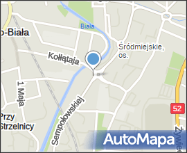 Bielsko-Biała, intersection of Dmowski, Kierowa, Sempołowska and Kołłątaj Str