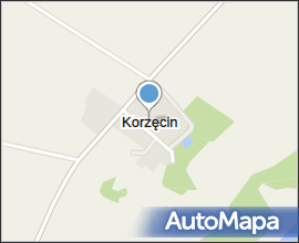 Korzęcin aleja drzew