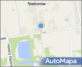 Nieborów Palace - map