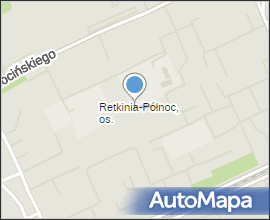 Retkinia - widok na część osiedla w nocy