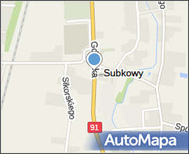 Subkowy, restaurace