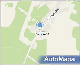 Tablica informacyjna, droga do wsi - Koruszka