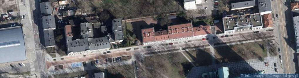 Zdjęcie satelitarne Centrum Studiów im Jana Pawła II