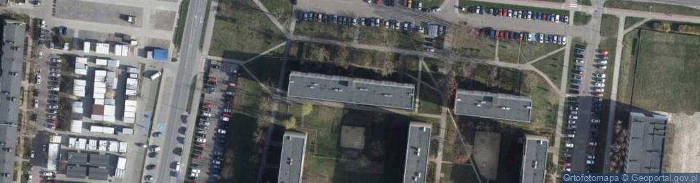 Zdjęcie satelitarne Pabianicka Spółdzielnia Mieszkaniowa