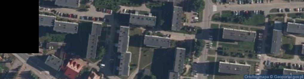Zdjęcie satelitarne Spółdzielnia Mieszkaniowa w Orzyszu
