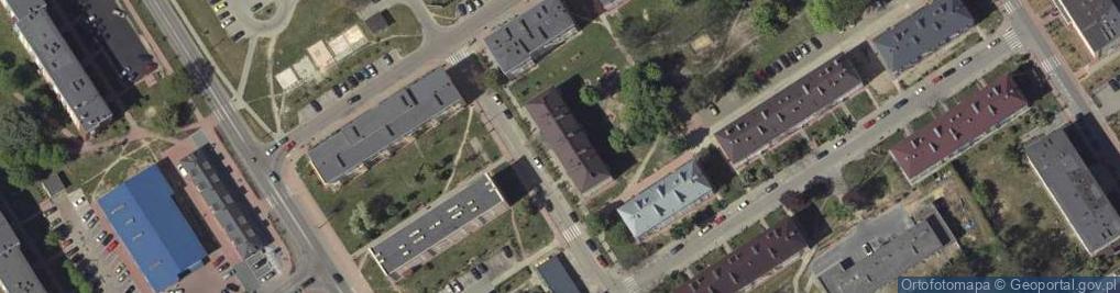 Zdjęcie satelitarne Wspólnota Mieszkaniowa przy ul.Generała Bema 4 w Poniatowej