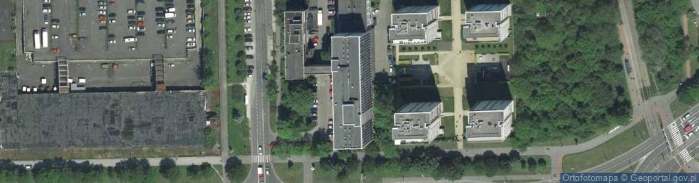 Zdjęcie satelitarne Urząd Skarbowy Kraków - Krowodrza